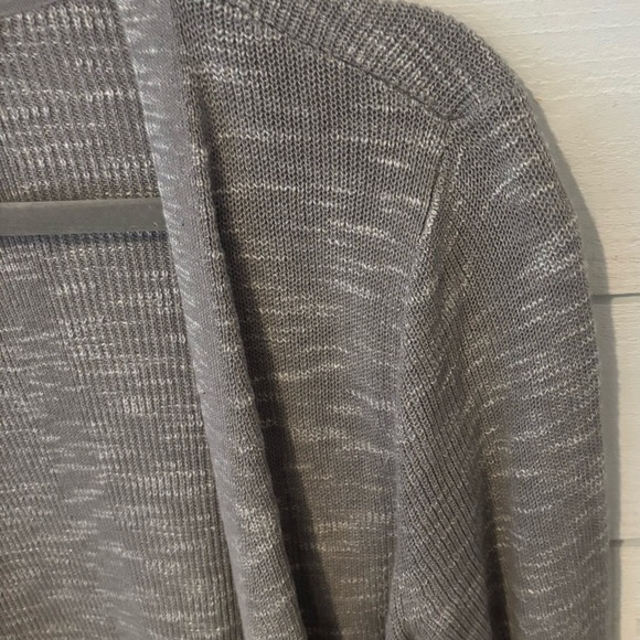 J. Jill Heathered Gray Open Cardigan - Picture 7 of 9